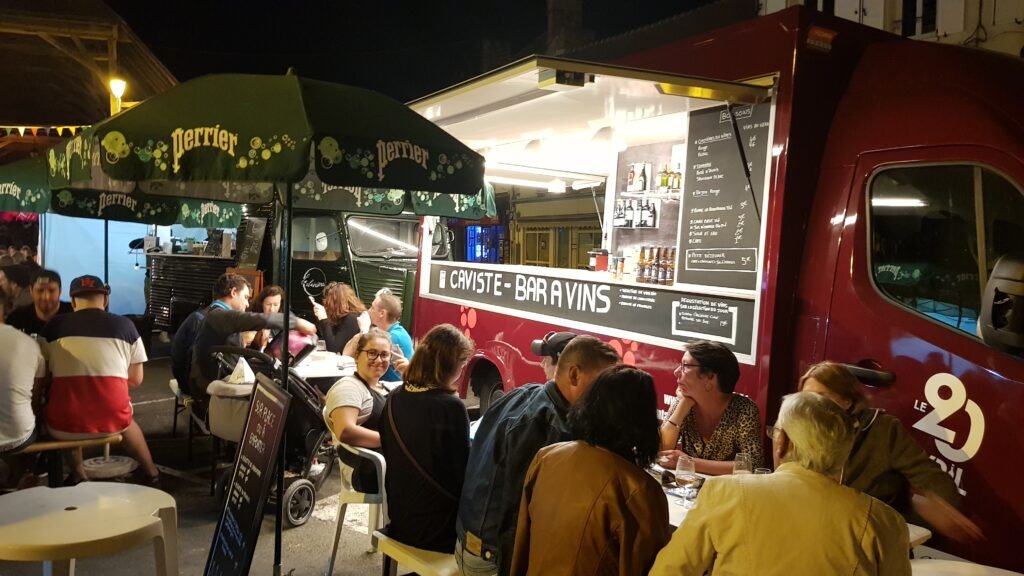 camion le 20 avril de nuit avec clients