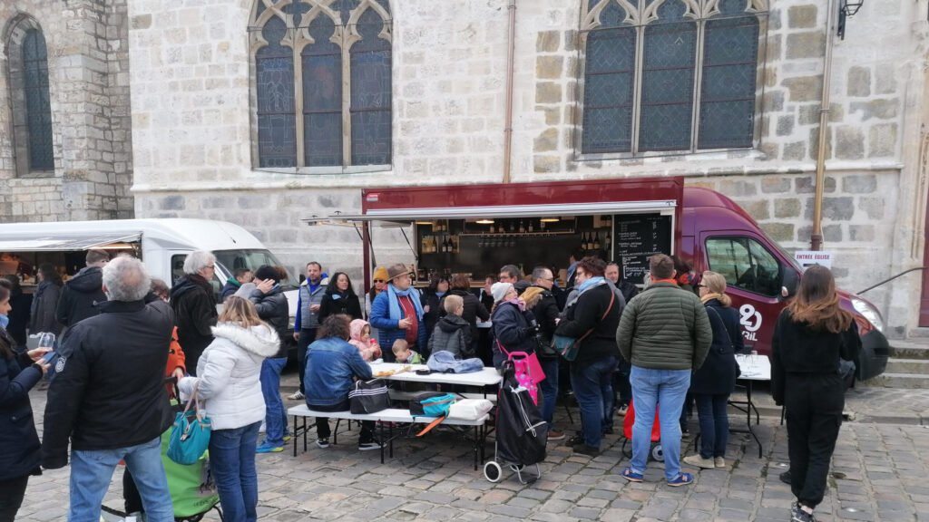 Le 20avril devant l'eglise de Dourdan